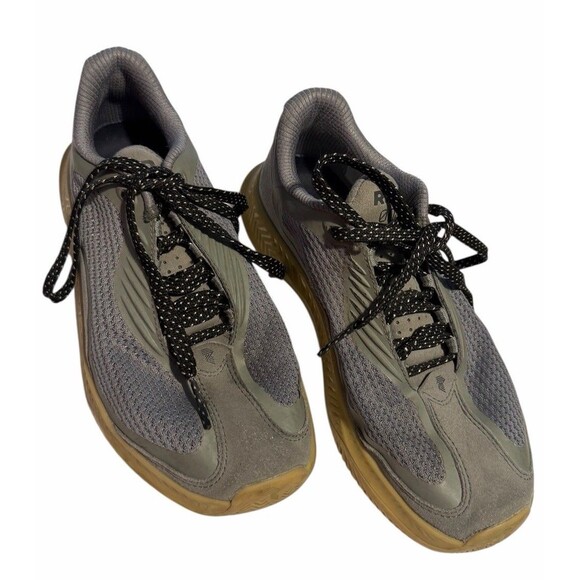 R.A.D One 0522 Sneakers Women\'s 6.5 Beige Suede Men’s 5 GYM Footwear Gray